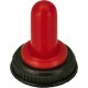 24064 - Red boot nut suit toggle switch. (5pcs)